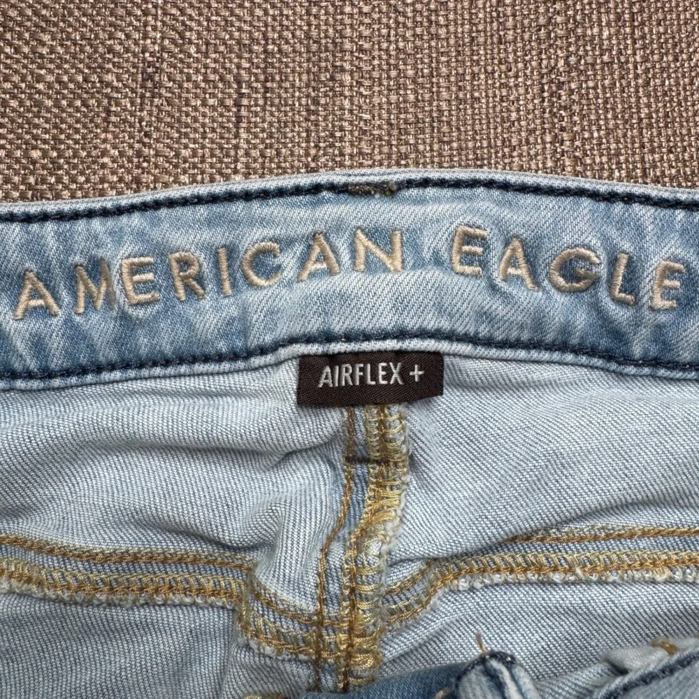 American Eagle Airflex+ Skinny Jeans Mens 33x32 Light Wash Stretch Denim